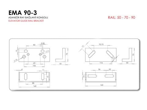 90-3 Reinforced Bracket