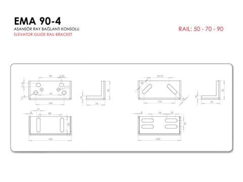 90-4 Reinforced Bracket