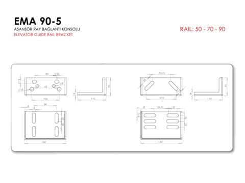 90-5 Reinforced Bracket