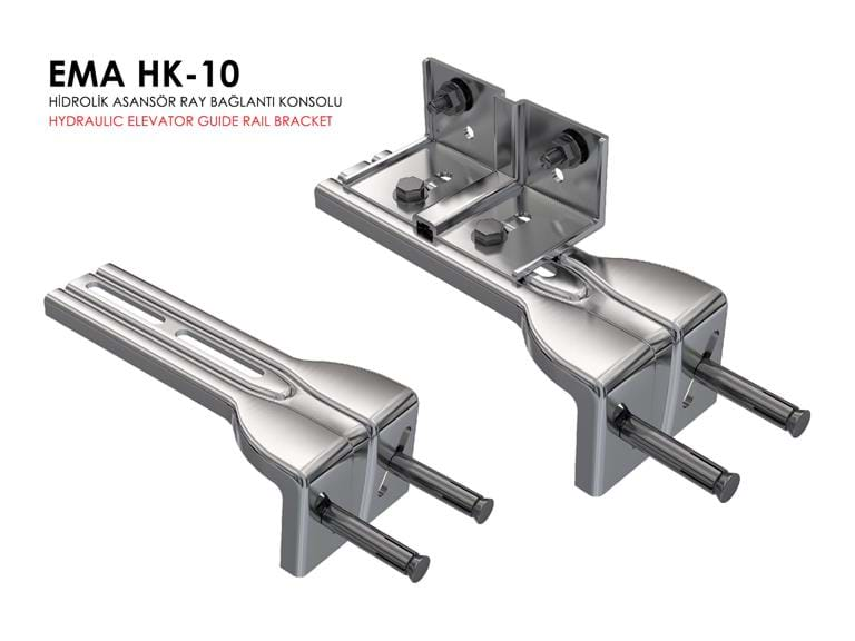 Hydraulic Elevator Rail Guide Fixation.