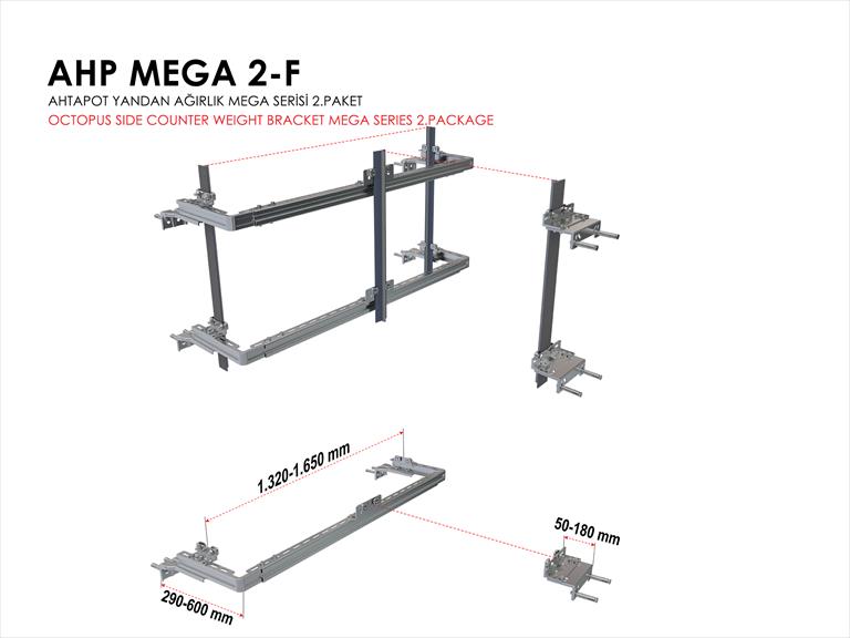 Octopus 2 Fixing Bracket System For Double Counterweights Type Gate.