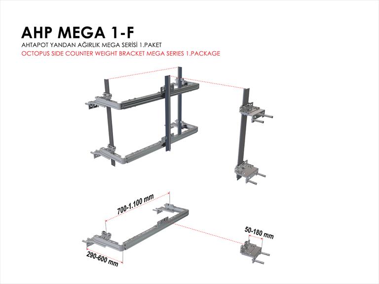 Octopus Mega 1 Side Gravity Couterweight Brackets Systems.