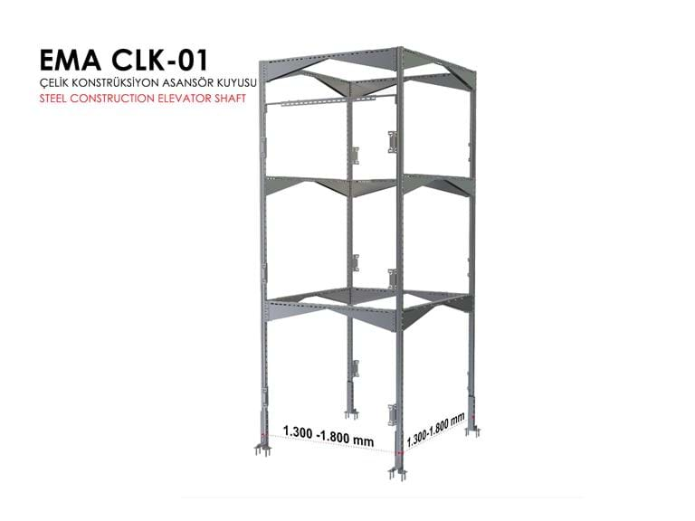 Adjustable steel pylon 1.