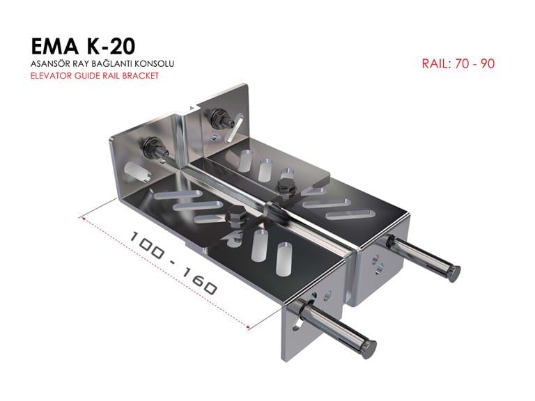 Guide Brackets With Corrugated Reinforcement K-20.