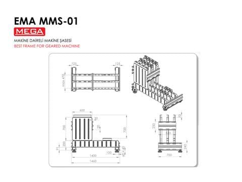 MMS-01 Mega Base Frame For Geared Machine